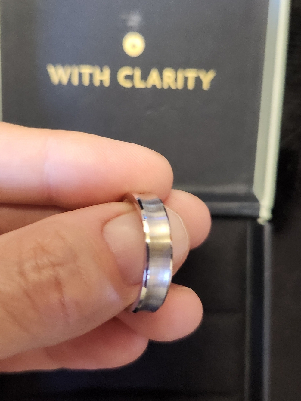Classic Men's Silver Brushed Dome Ring